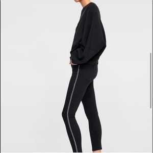 Zara Glitter Stripe Jeans